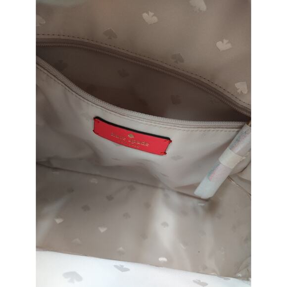 Kate Spade New York Jackson Coral Red Pebbled Leather Zipper Top Handle Backpack